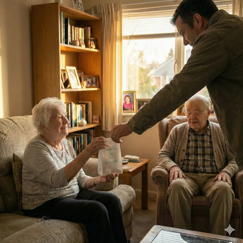 Neighbors helping each other with daily tasks